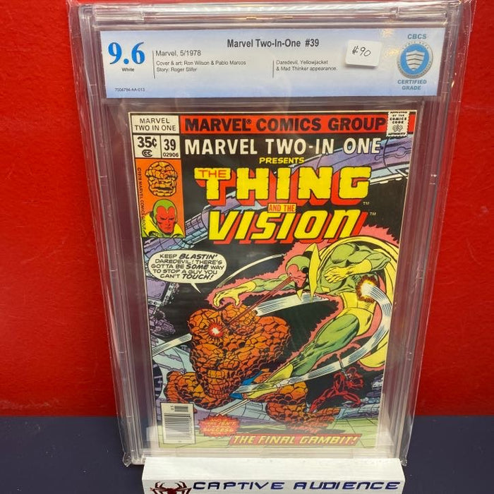 Marvel Two-In-One, Vol. 1 #39 - CGC 9.6