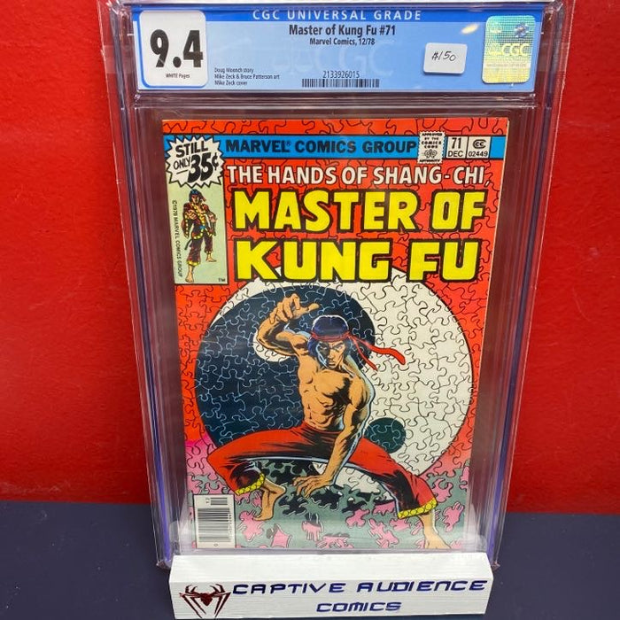 Master of Kung Fu #71 - CGC 9.4