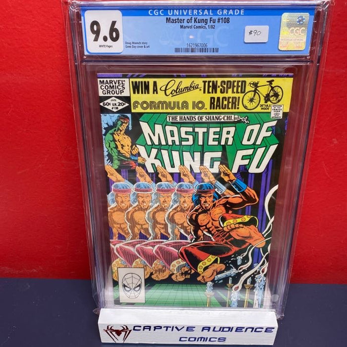 Master of Kung Fu #108 - CGC 9.6