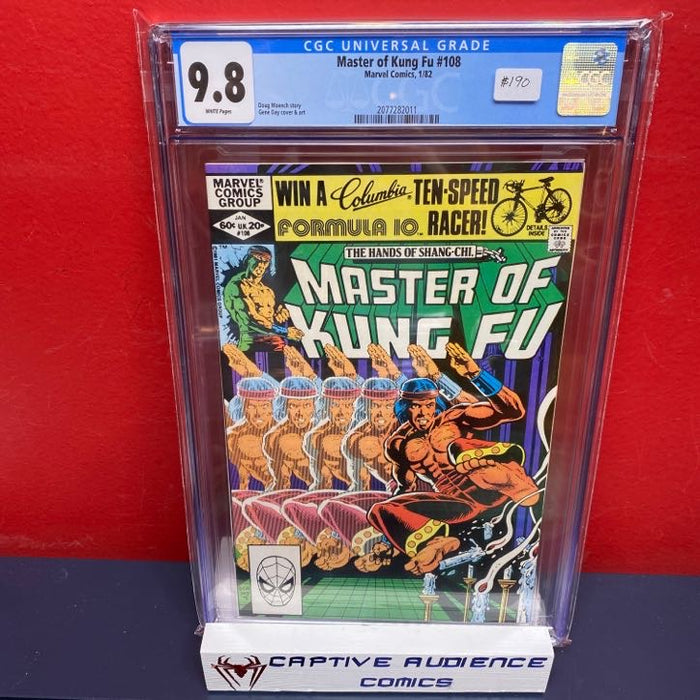 Master of Kung Fu #108 - CGC 9.8