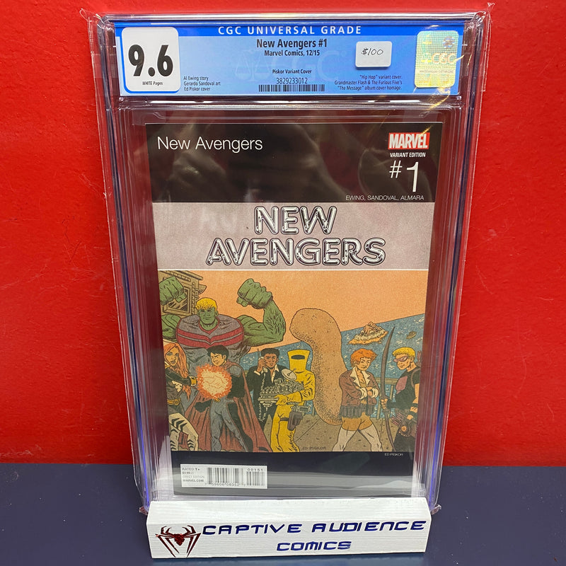 New Avengers, Vol. 4 #1 - Hip Hop Variant - CGC 9.6