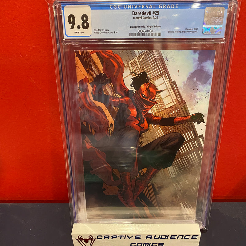 Daredevil, Vol. 6 #25 - Virgin Variant Elektra Becomes New Daredevil  - CGC 9.8