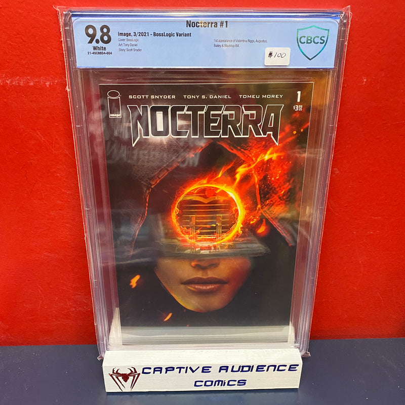 Nocterra #1 - 1st Appearance of Valentine Riggs, Augustus. Bailey and Blacktop Bill - CBCS 9.8 (NOT CGC)