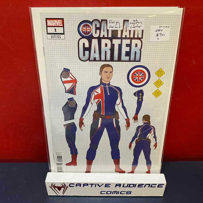 Captain Carter #1 - Design Variant - 1st Captain Carter - NM+