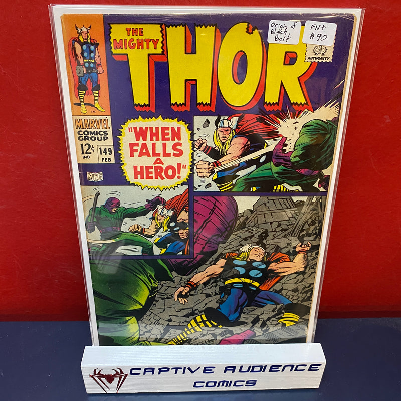Thor, Vol. 1 #149 - Origin  of Black Bolt - FN+