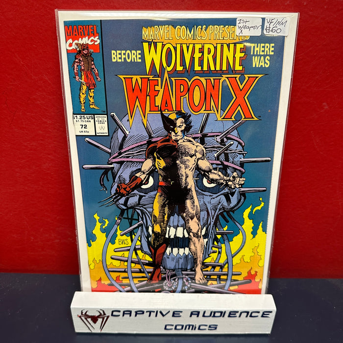Marvel Comics Presents, Vol. 1 #72 - 1st Weapon X - VF/NM