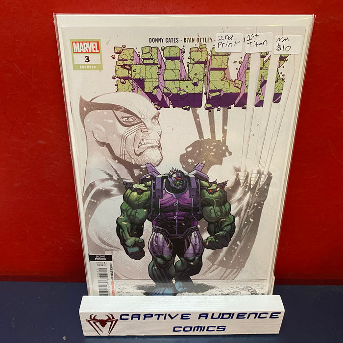 Hulk, Vol. 3 #3 - 2nd Print - 1st Titan - NM