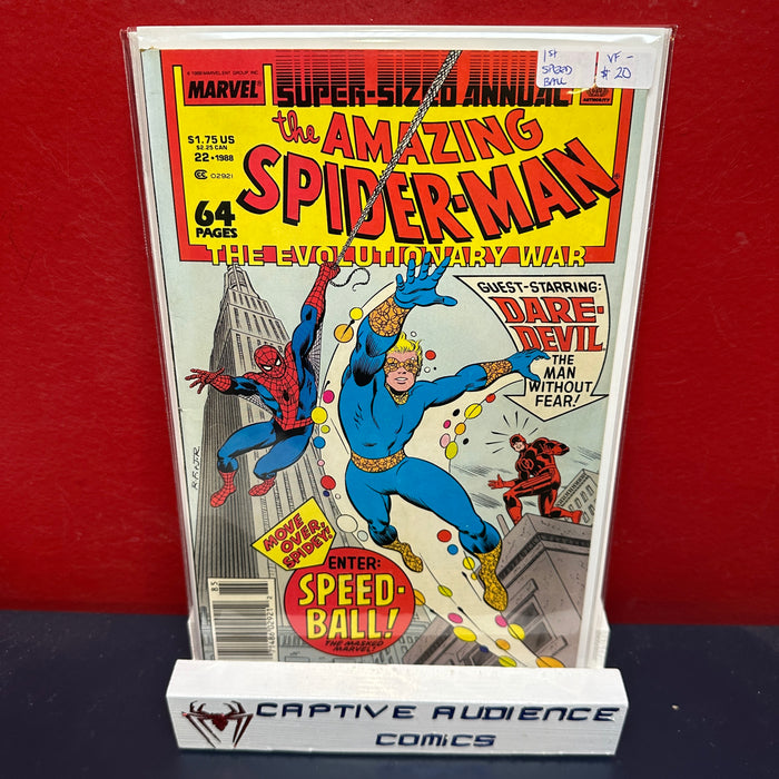 Amazing Spider-Man, The Vol. 1 Annual #22 - 1st Speed Ball - VF-