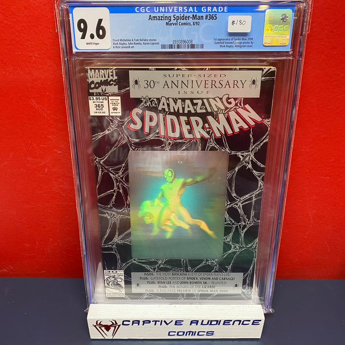 Amazing Spider-Man, The Vol. 1 #365 - 1st Spider-Man 2099 - CGC 9.6