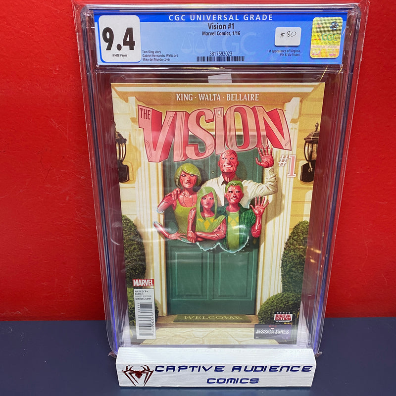 Vision, Vol. 3 #1 - 1st Virginia, Vin & Viv Vision - CGC 9.4