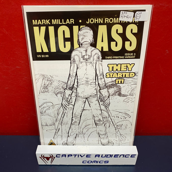 Kick-Ass, #3 - Third Print Variant, 1st Hitgirl - NM