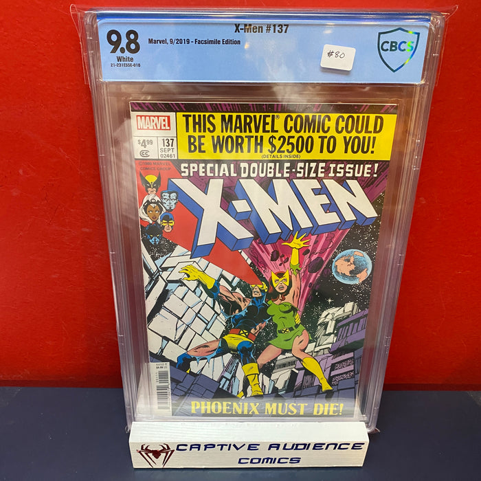 Uncanny X-Men, Vol. 1 #137 - Facsimile Edition - CBCS 9.8 (NOT CGC)