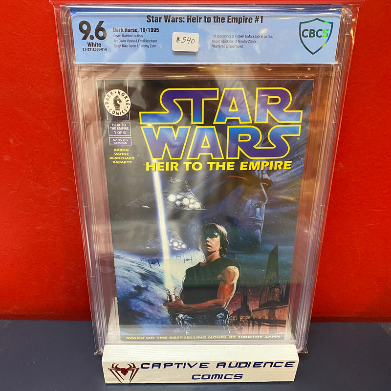 Star Wars: Heir to the Empire #1 - 1st Thrawn & Mara Jade - CBCS 9.6 (NOT CGC)
