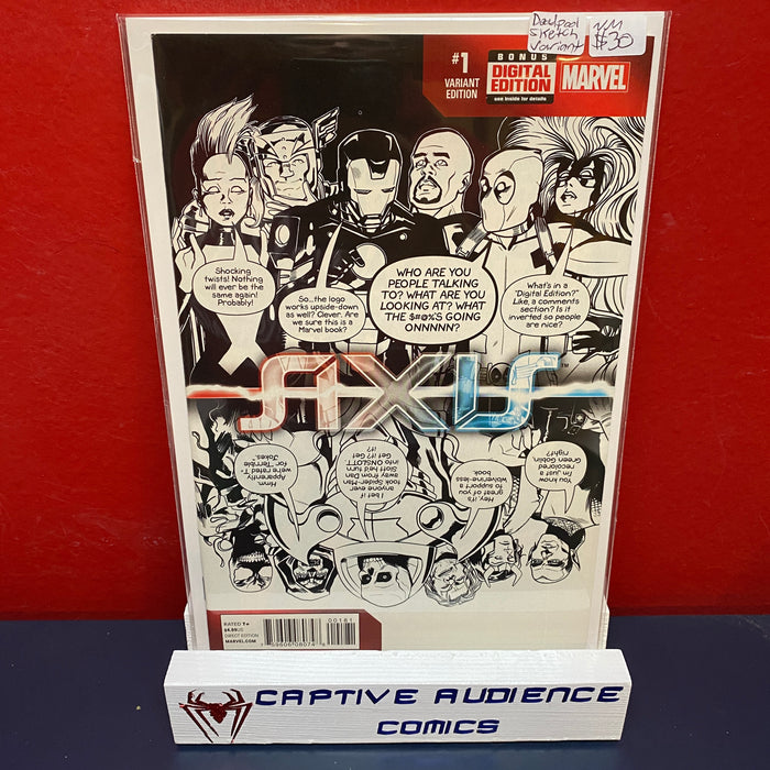 Avengers & X-Men: Axis #1 - Deadpool Sketch Variant - NM