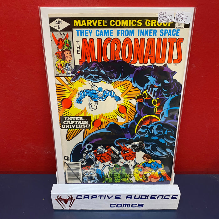 Micronauts, Vol. 1 #8 - 1st Captain Universe - FN-