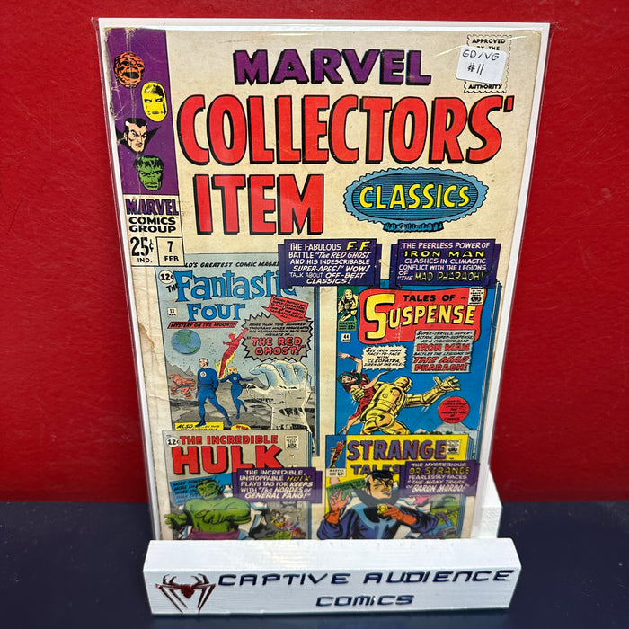 Marvel Collectors' Item Classics #7 - GD/VG