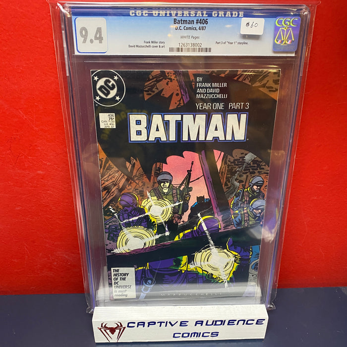 Batman, Vol. 1 #406 - CGC 9.4