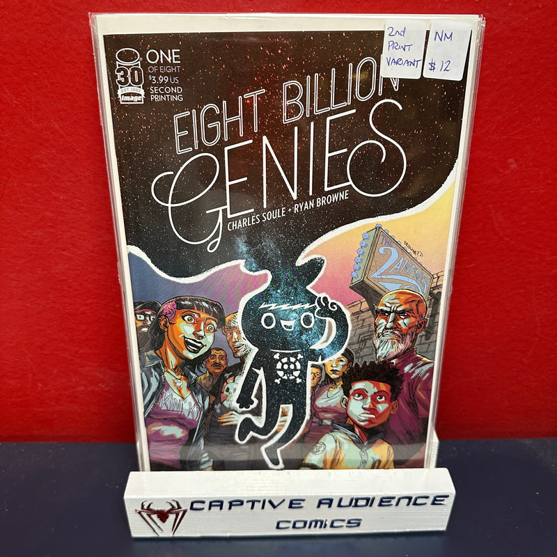 Eight Billion Genies #1 - 2nd Print Variant - NM