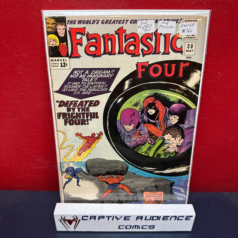Fantastic Four, Vol. 1 #38 - 2nd Frightful Four & Medusa - FN/VF