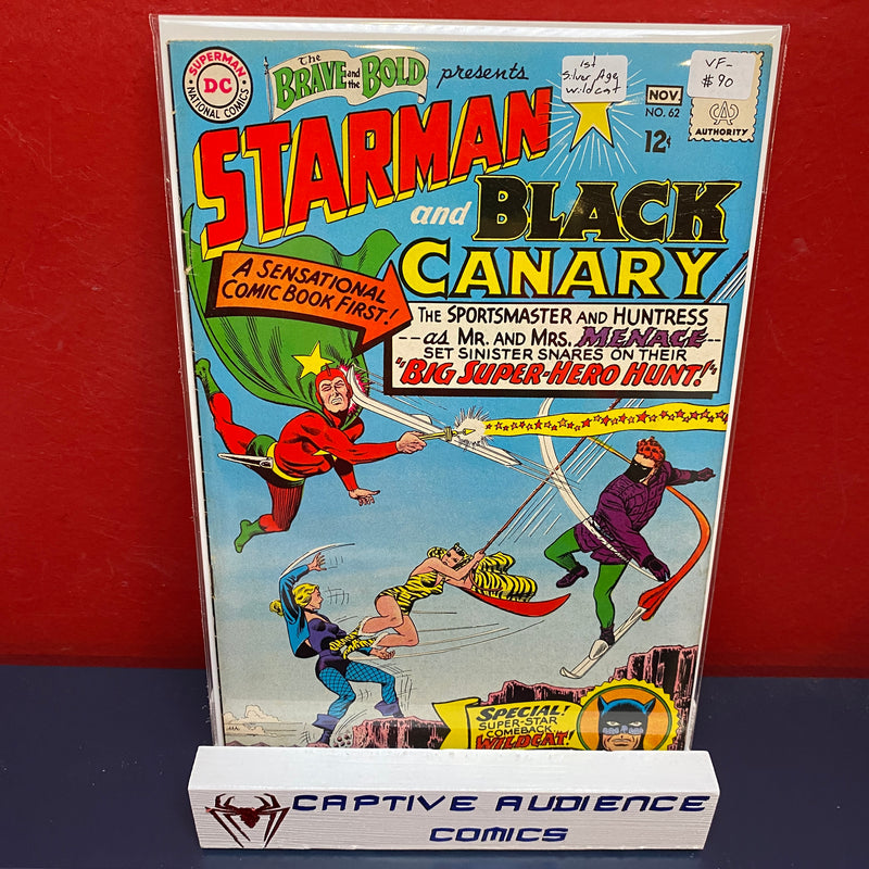 Brave and the Bold, Vol. 1 #62 - 1st Silver Age Wildcat - VF-