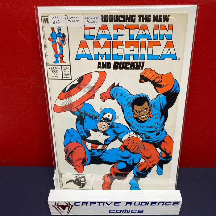 Captain America, Vol. 1 #334 - Lemar Masking Becomes Bucky - VF-