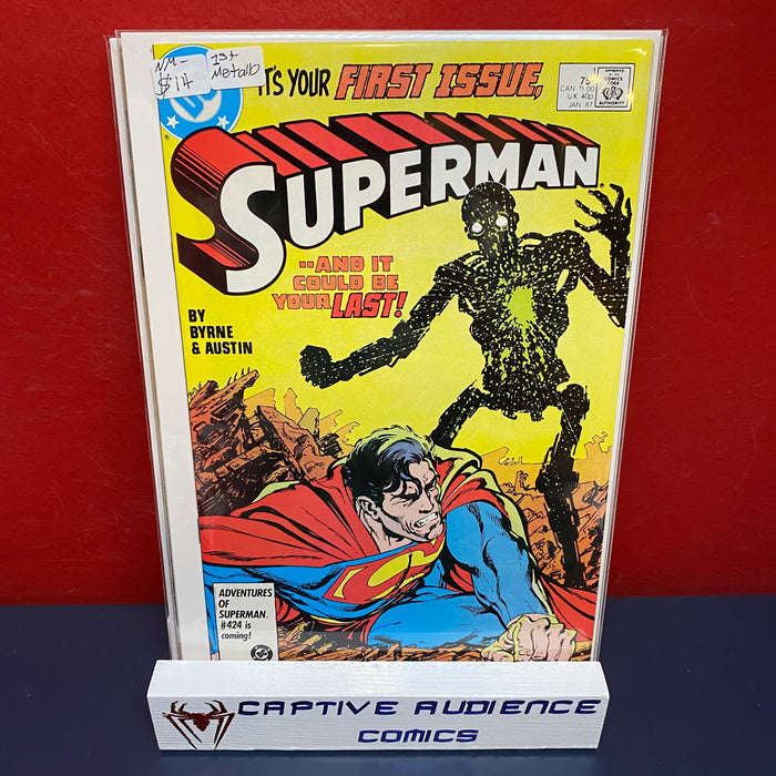Superman, Vol. 2 #1 - 1st Metallo - NM-