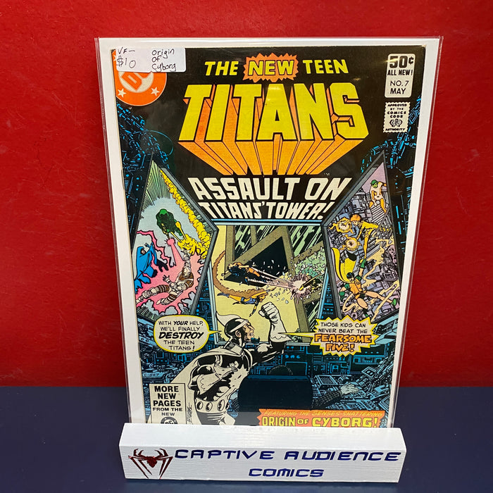 New Teen Titans, The Vol. 1 #7 - Origin of Cyborg - VF-