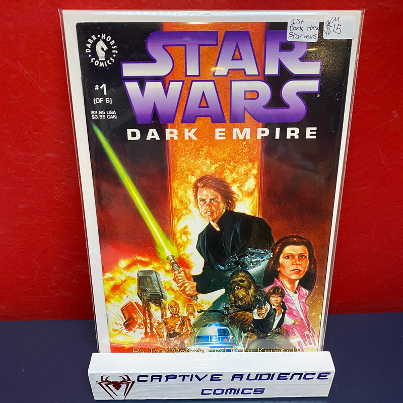 Star Wars: Dark Empire #1 - 1st Dark Horse Star Wars Issue - NM