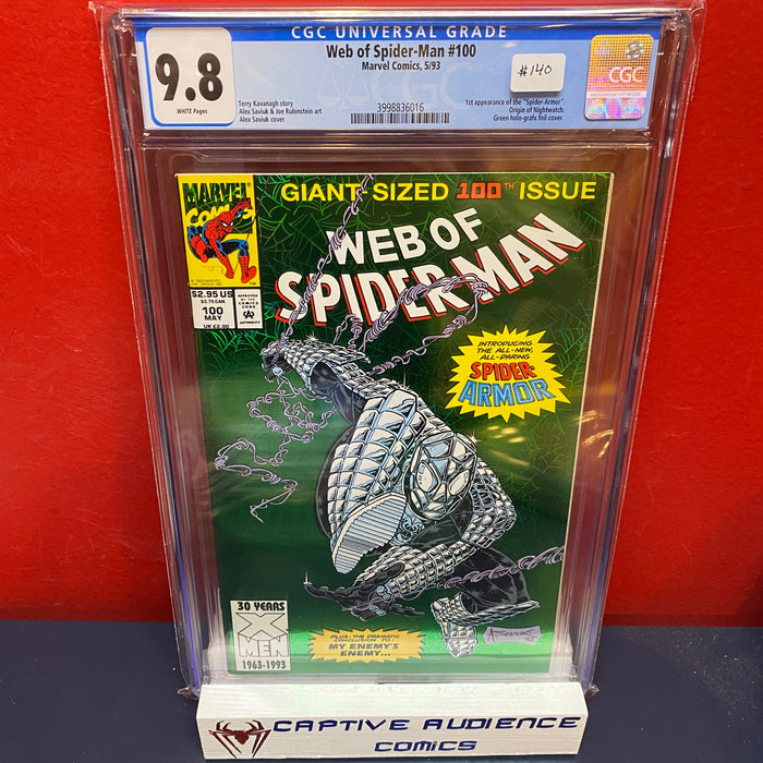 Web of Spider-Man, Vol. 1 #100 - 1st Spider-Armor - CGC 9.8