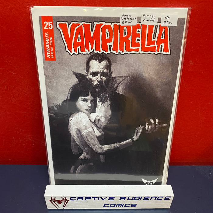 Vampirella, Vol. 7 #25 - Marco Mastrazzo B&W Homage Variant - NM