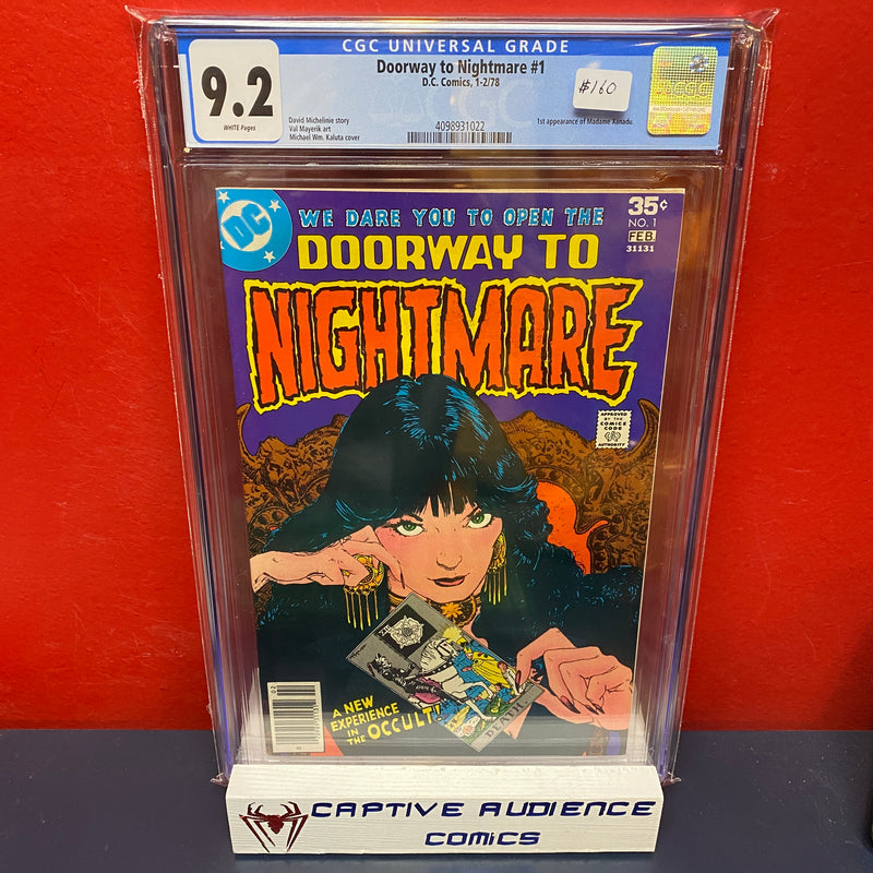 Doorway to Nightmare #1 - 1st Madame Xanadu - CGC 9.2