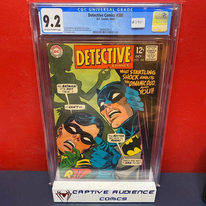 Detective Comics, Vol. 1 #380 - CGC 9.2