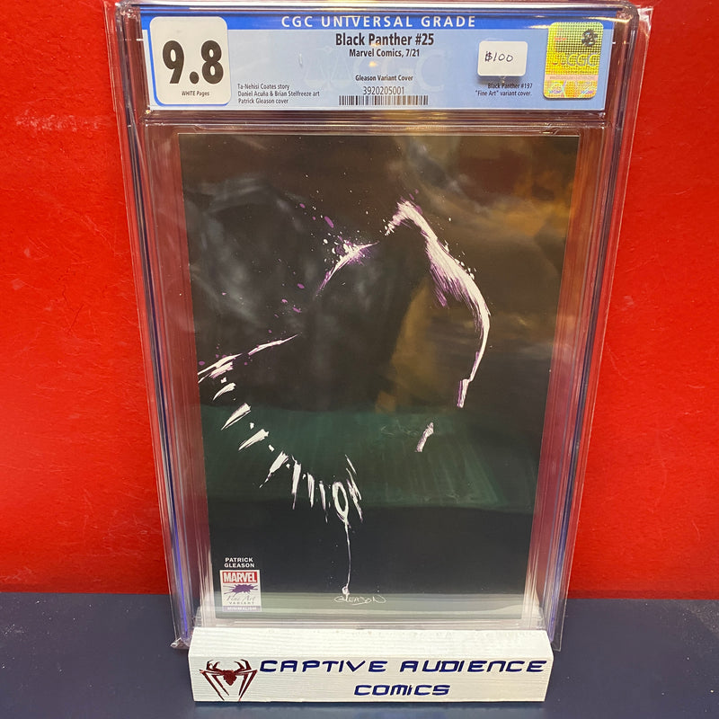 Black Panther, Vol. 7 #25 - Gleason Fine Art Variant - CGC 9.8
