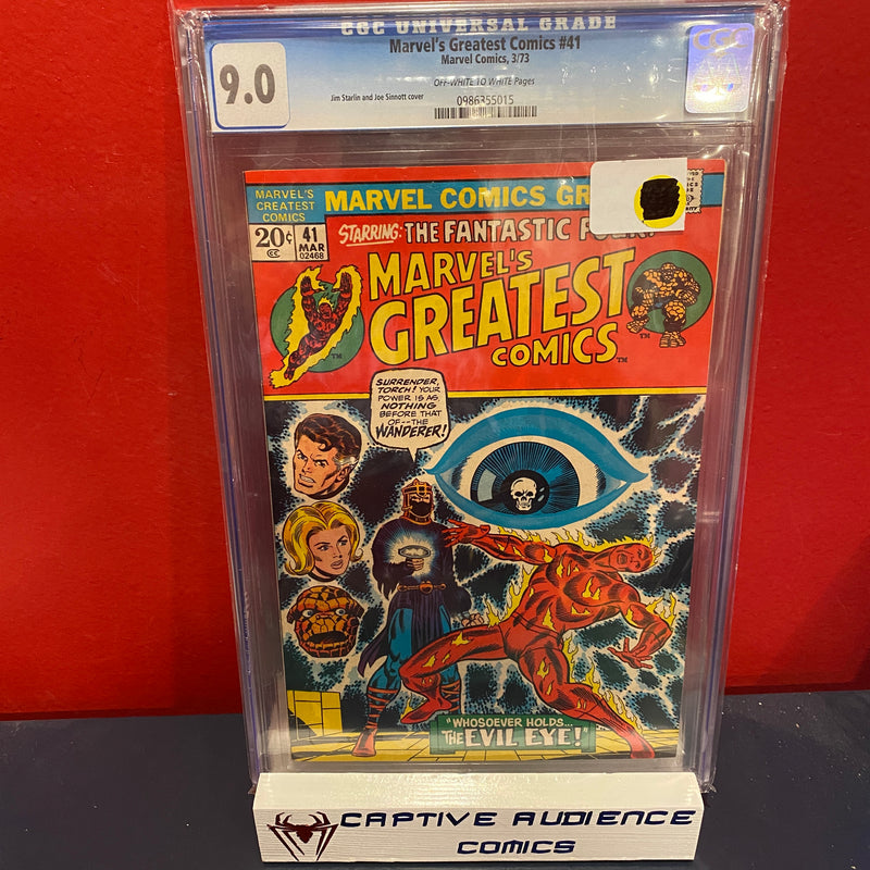 Marvel's Greatest Comics #41 - CGC 9.0