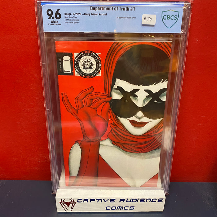 Department of Truth, The #1 - Jenny Frison Variant - CBCS 9.6 (Not CGC)