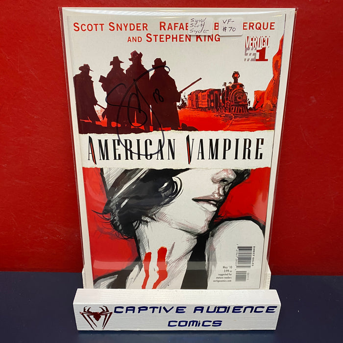 American Vampire #1 - Signed by Scott Snyder - VF-