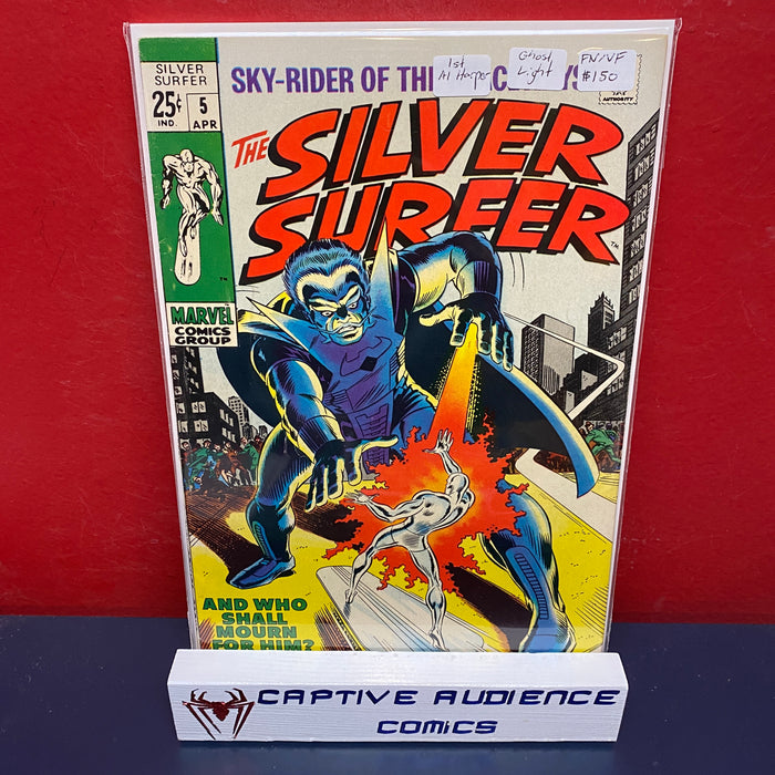 Silver Surfer, Vol. 1 #5 - 1st Al Harper/Ghost Light - FN/VF