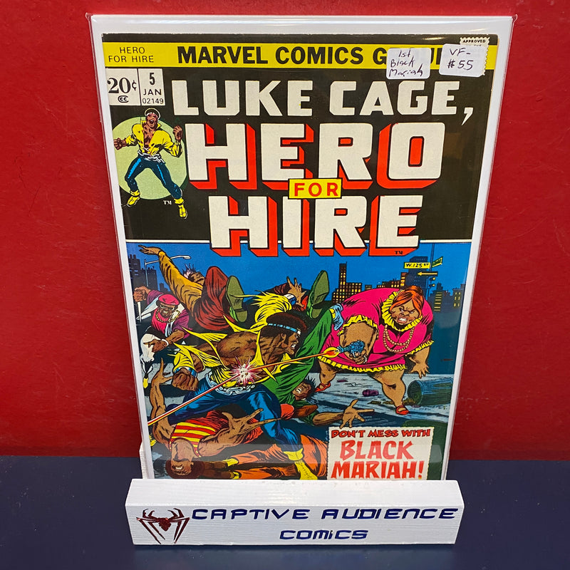 Hero For Hire #5 - 1st Black Mariah - VF-