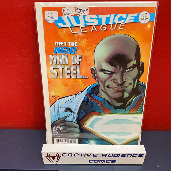 Justice League, Vol. 1 #52 - Error Print - NM