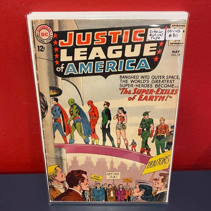 Justice League of America, Vol. 1 #19 - Interior Archival Tape - GD/VG