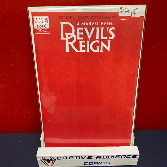 Devil's Reign, Vol. 1 #1 - Blank Variant - NM