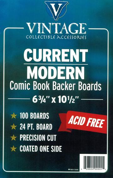 Current Comic Book Archival Backing Boards - 6-11/16 x 10-3/16